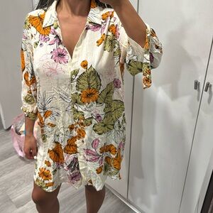 Floral Women's Top - Multicolor swim cover up